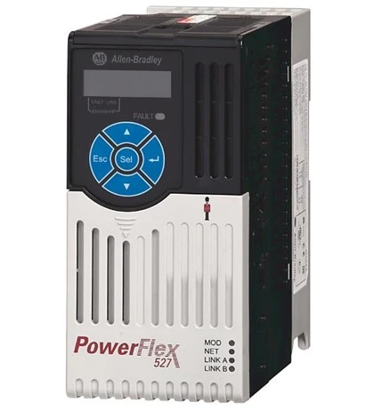 Allen-Bradley 25C-D1P4N104 PowerFlex 527 AC Drive, 0.4 KW (0,5 Hp), 380-480V AC είσοδος, 50 Hz/60 Hz, Τριφασικός, 1,4 Ενισχυτής, Πλαίσιο, Στερέωση πίνακα